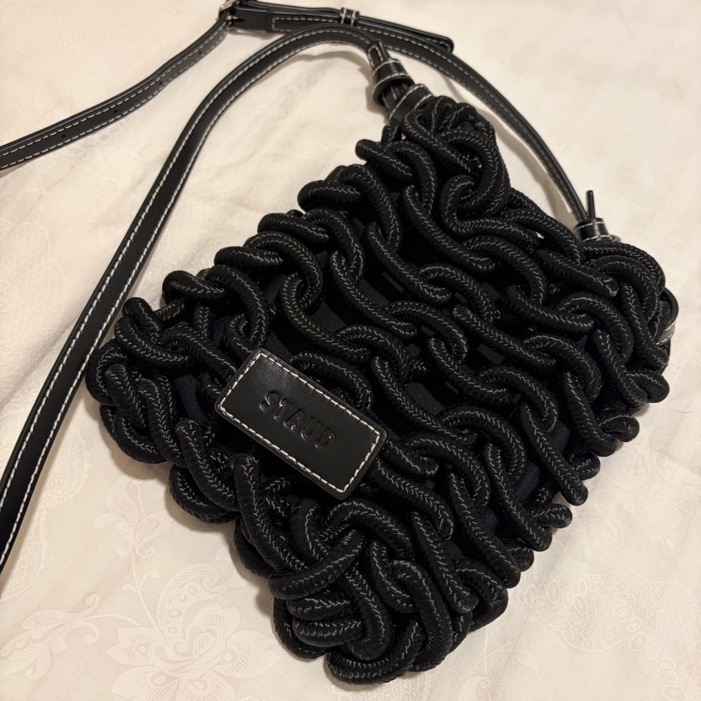 SOLD: Staud Black Woven Women's Bag
